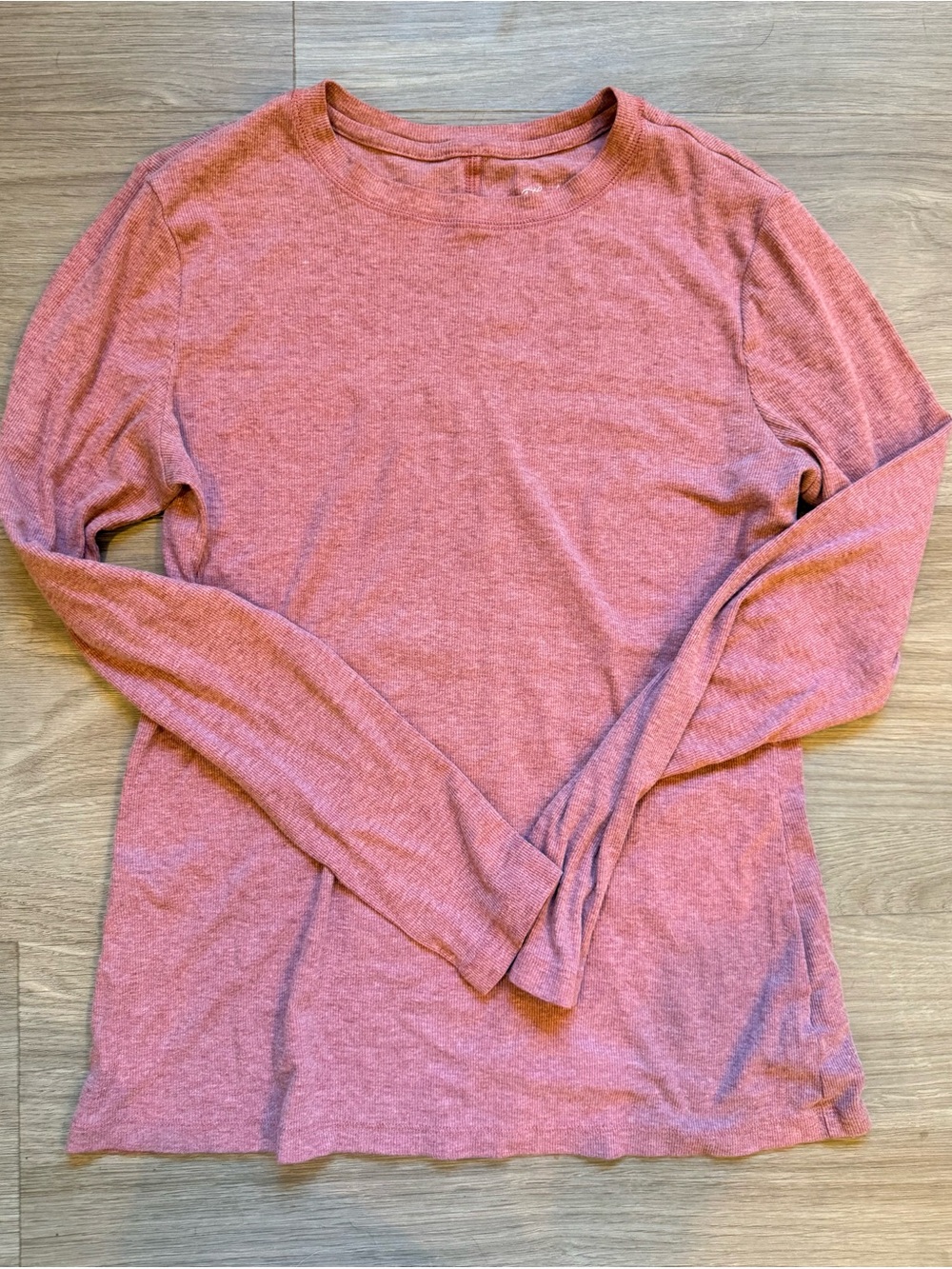 Universal Thread Mauve Ribbed Long Sleeve Top